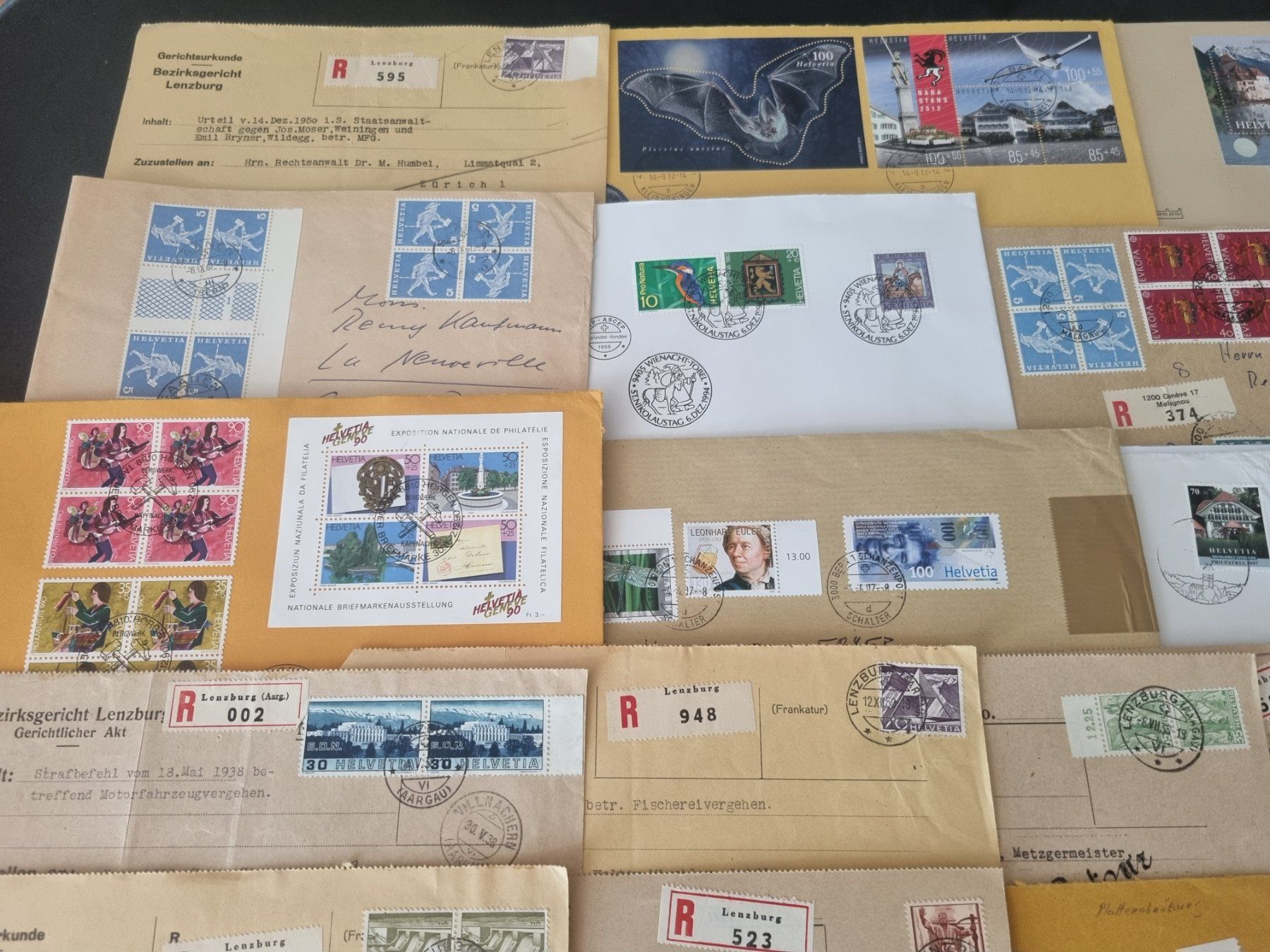 Alle Briefmarken: Lot mit 60 CH Briefen in Grossformat – Gebraucht aus Gümligen von Geniusbuy 5