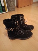 Bottines automne noires à clous taille 38