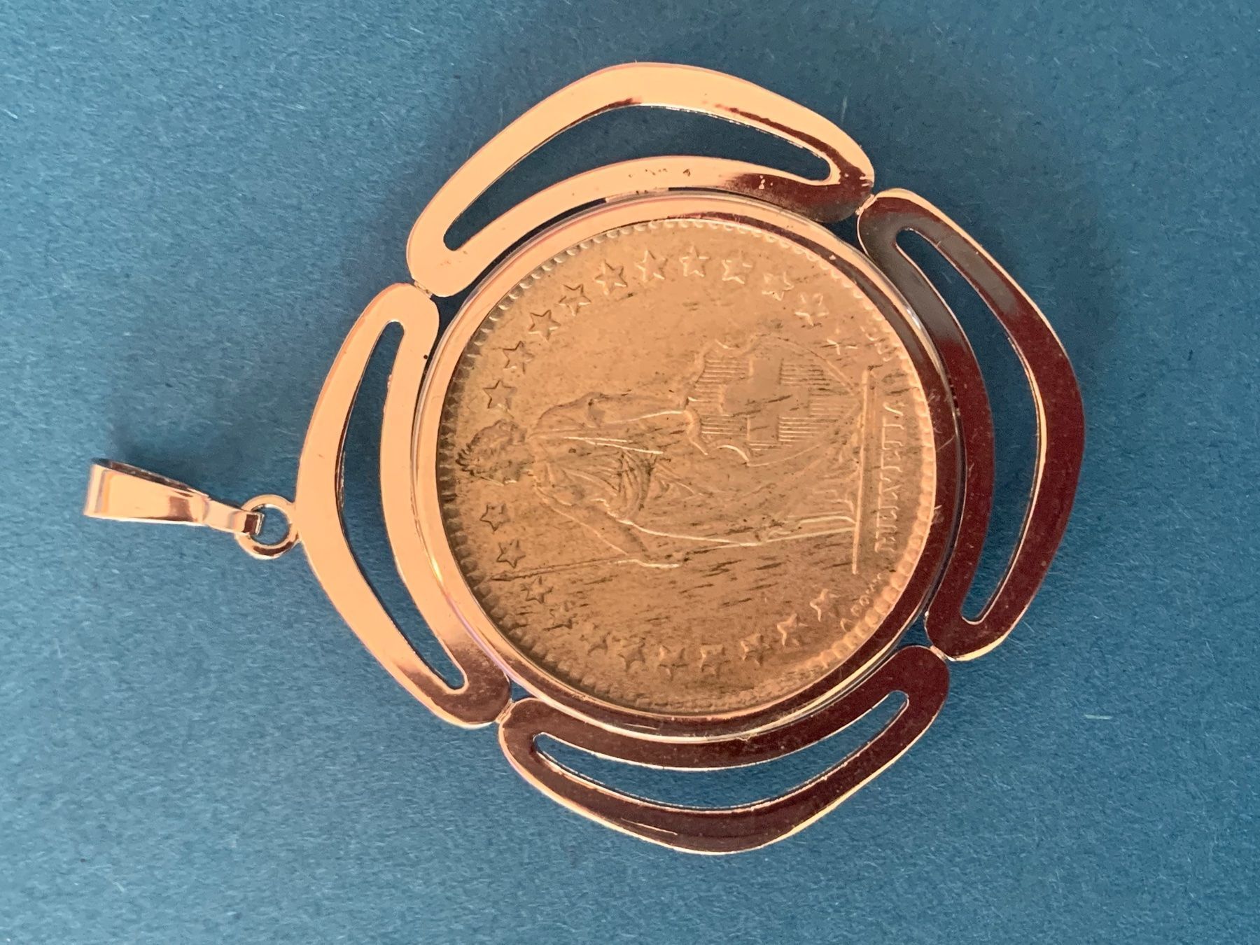 Anhänger: Münzfassung Anhänger silber blume – Gebraucht aus Dittingen von Bijoubelle 5