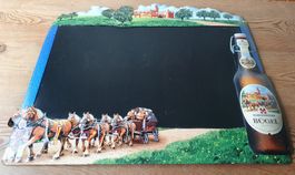 Feldschlösschen Emaille Relief-Tafel, Sammlerstück