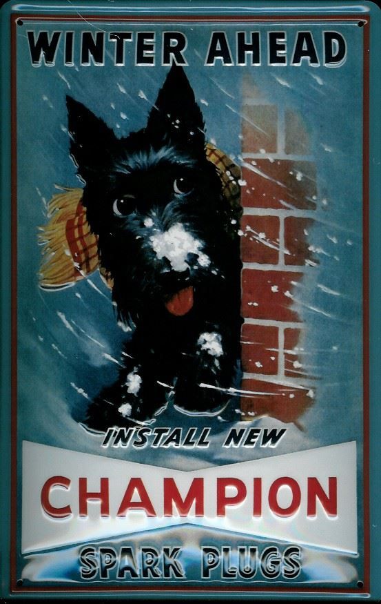 Schilder: Blechschild 3D-CHAMPION SPARK PLUGS – Neu und originalverpackt aus Rupperswil von big-one-sale