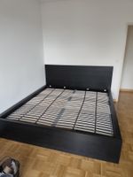Lit deux places MALM 180x200 cadre de lit + sommier + 2 t