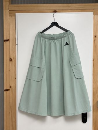Adidas Cargo Midi Skirt Light Green Size S New Condition