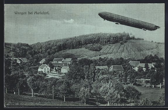 Cartoline postali: Mondschein-AK Wangen / Allgäu, Ortsansi – Usato da Berlin venduto da bartko-reher