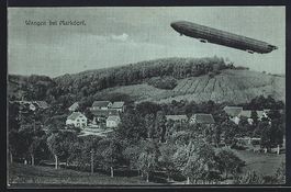 Mondschein-AK Wangen / Allgäu, Ortsansi