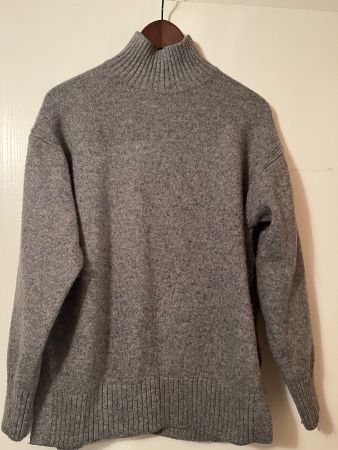 Damen Pullover S grau Rollkragen guter Zustand