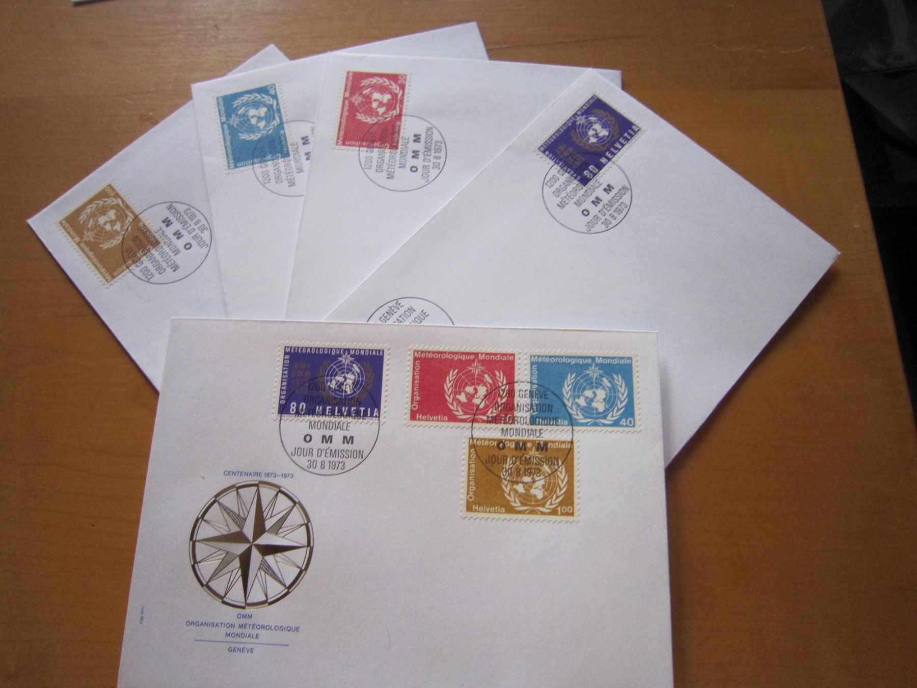 Tutti i francobolli: GA 1973 FDC Serie Einzeln und 4er – Usato da Gordola venduto da Polentaefung 1