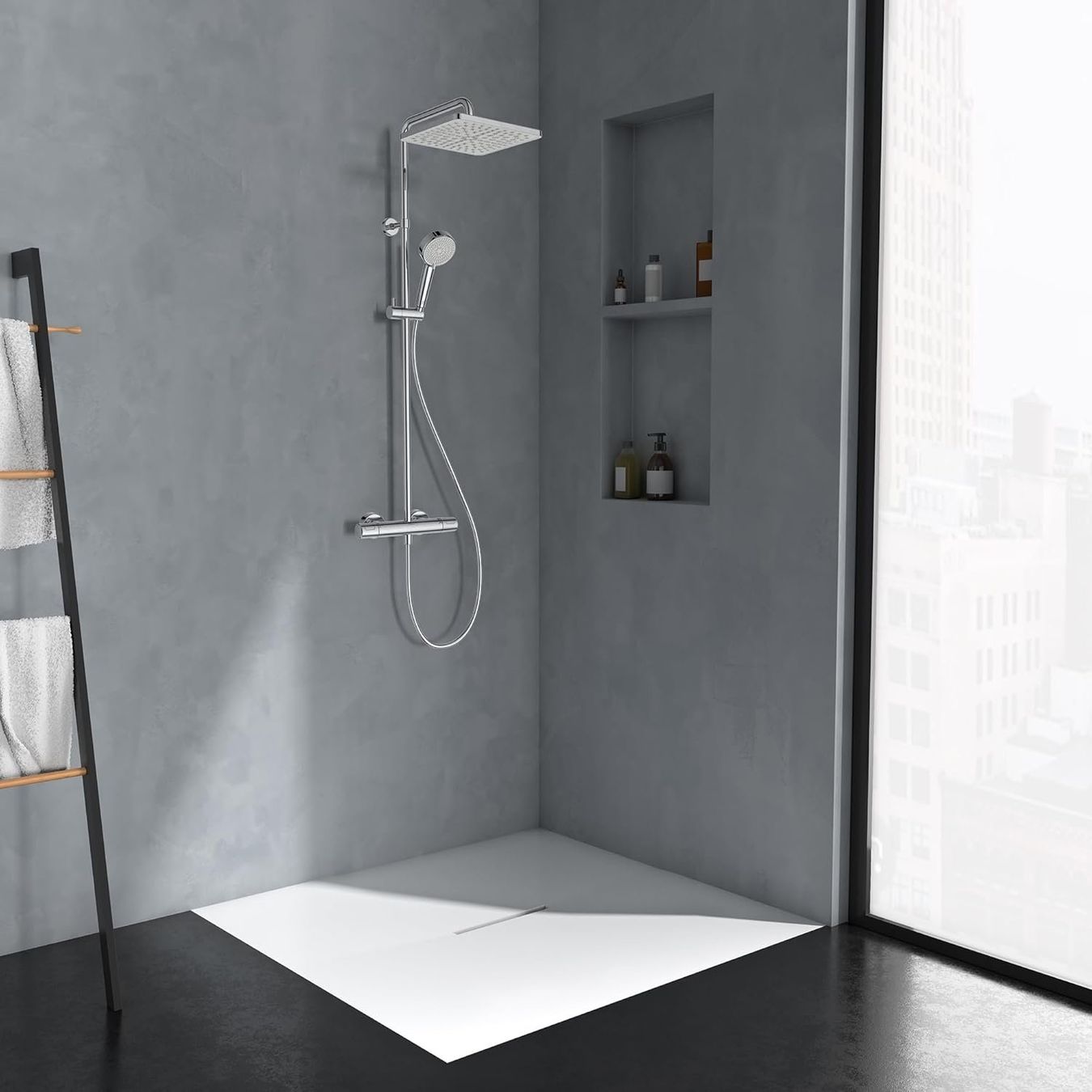 Docce: Ideal Standard Tiro Duschsystem Thermostat – Nuovo e nell'imballaggio originale da Suhr venduto da SchnapperCH 1