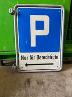 Parkschild aus Stahl, verzinkt, 77x60cm