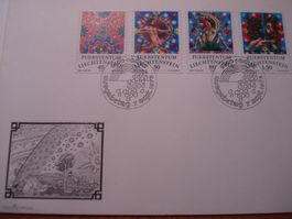 Liechtenstein, Satz FDC Tierkreiszeichen, 1976-78, 3 Belege