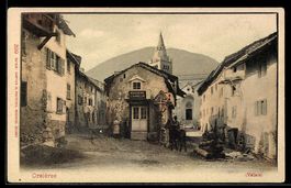 AK Orsières, Partie in der Ortschaft, Boucherie J. Darbellay