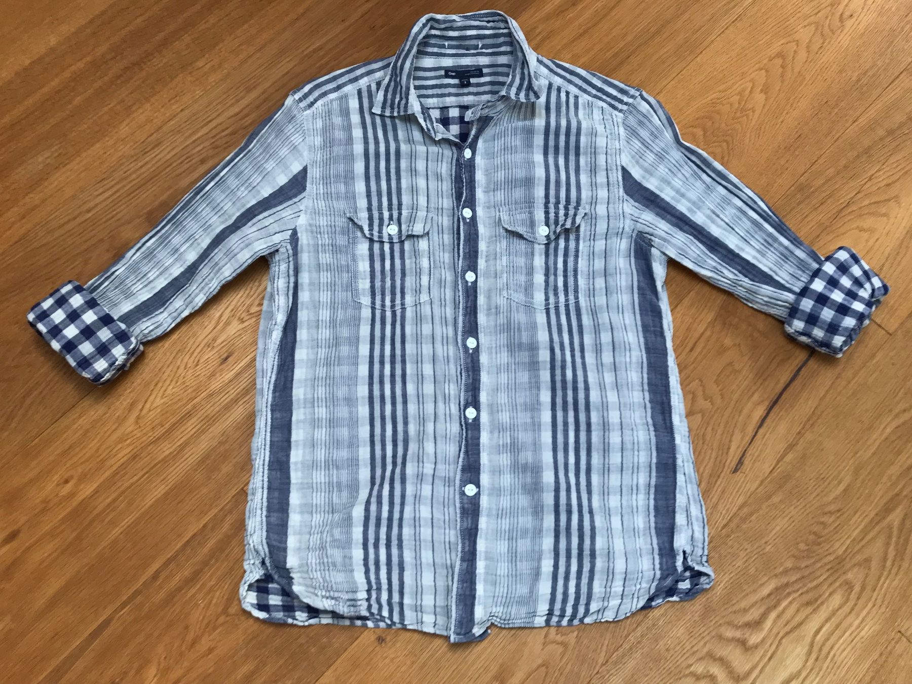 Gap Camicie: GAP gestreiftes Hemd Vintage-Look – Usato da Ossingen venduto da Orelius 4