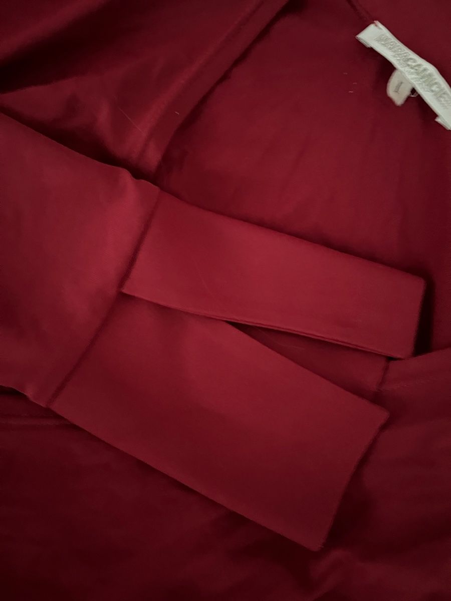 Camicette: Schickes rotes Wickelshirt, Vintage – Usato da Laufen venduto da oceanwave. 3