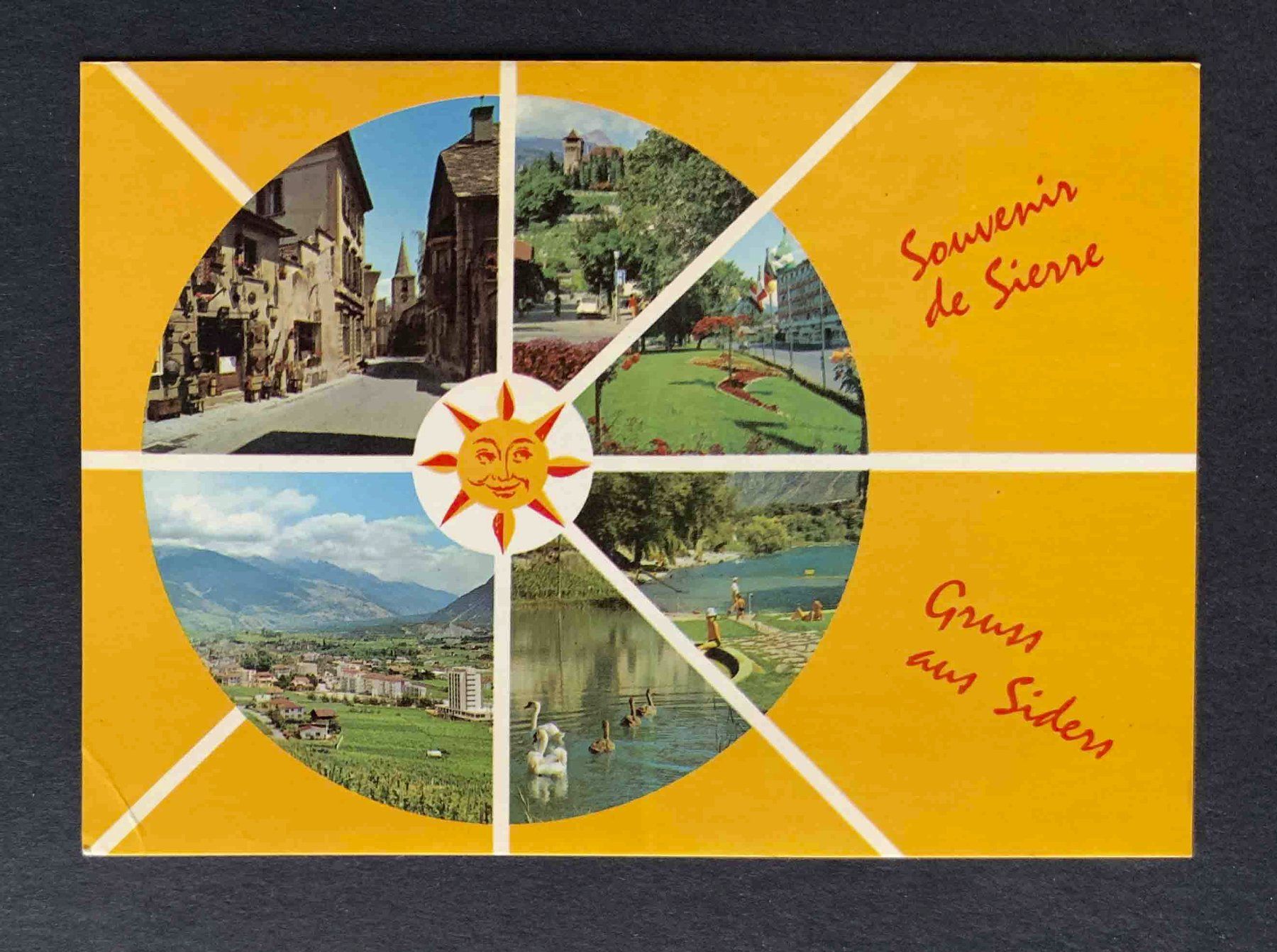 Ansichtskarten: AK Souvenir de Sierre – Gebraucht aus Goldau von artelier1