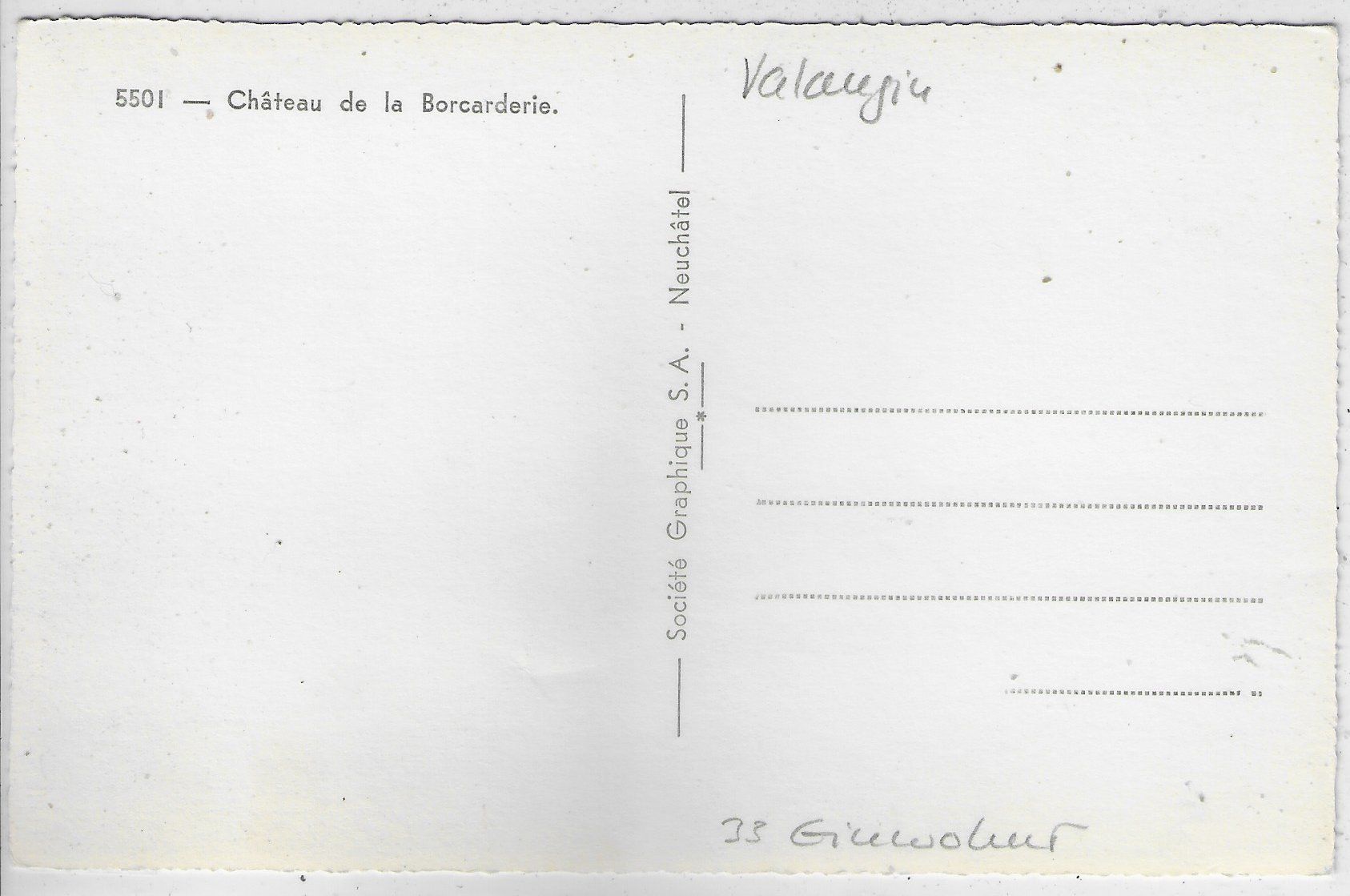 Cartoline postali: Chateau de la Borcarderie – Usato da Ettingen venduto da Kartenplanet 1