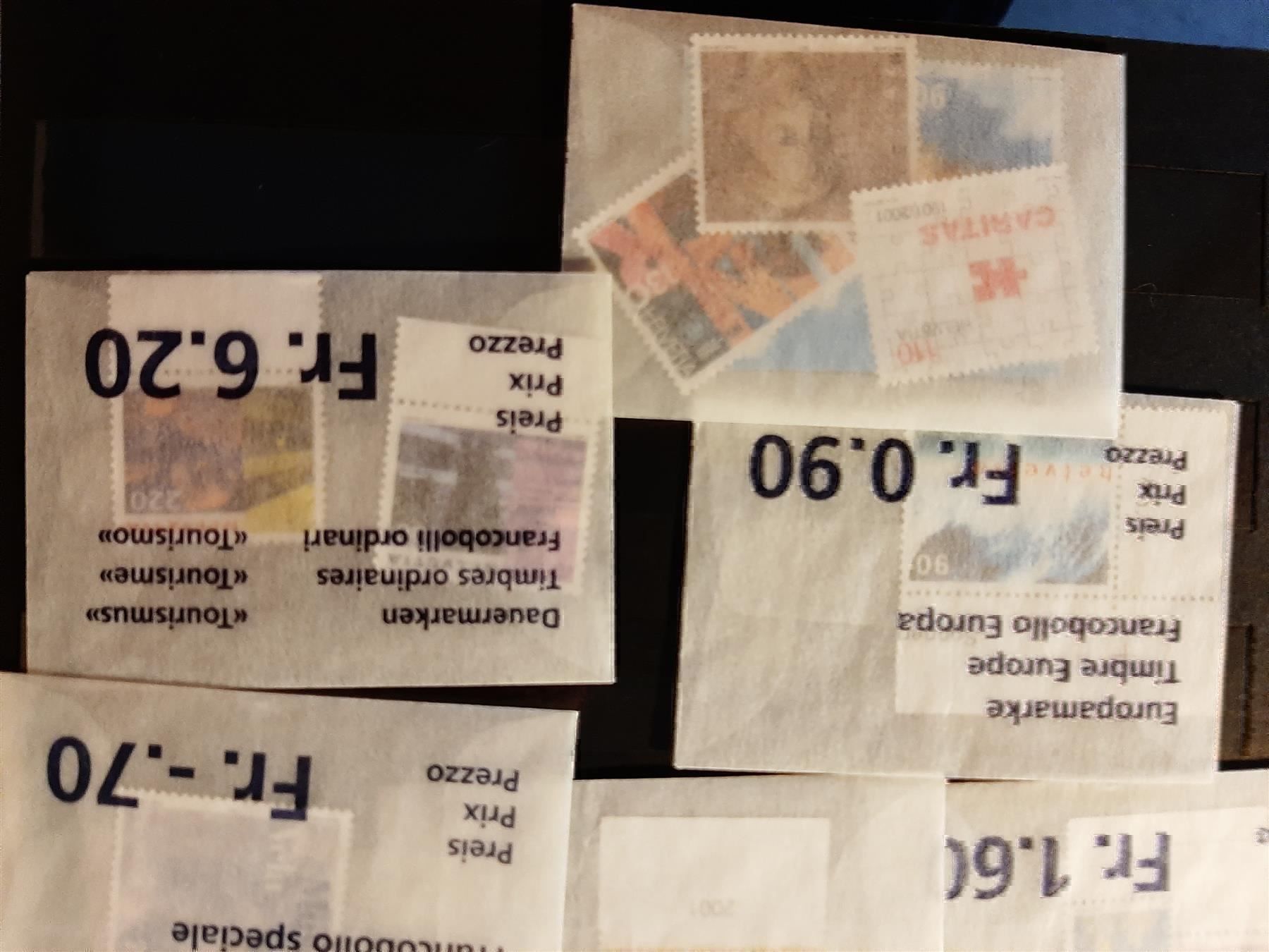 Tutti i francobolli: 2001 Diverse Briefmarken  Postfrisch – Nuovo (secondo la descrizione) da Affoltern am Albis venduto da Andrezc 5