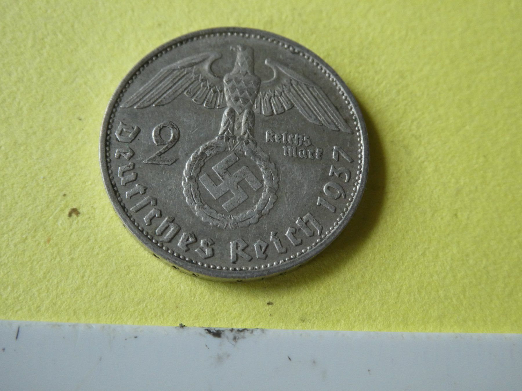 Tutti le monete: Dt. Reich 1937 G, 2 Reichsmark - Silber – Usato da Hinterforst venduto da Rohusri 1