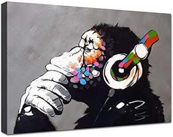 BANKSY MONKEY STAMPE 120x70