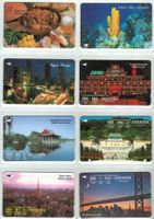 8 Telefonkarten Singapur