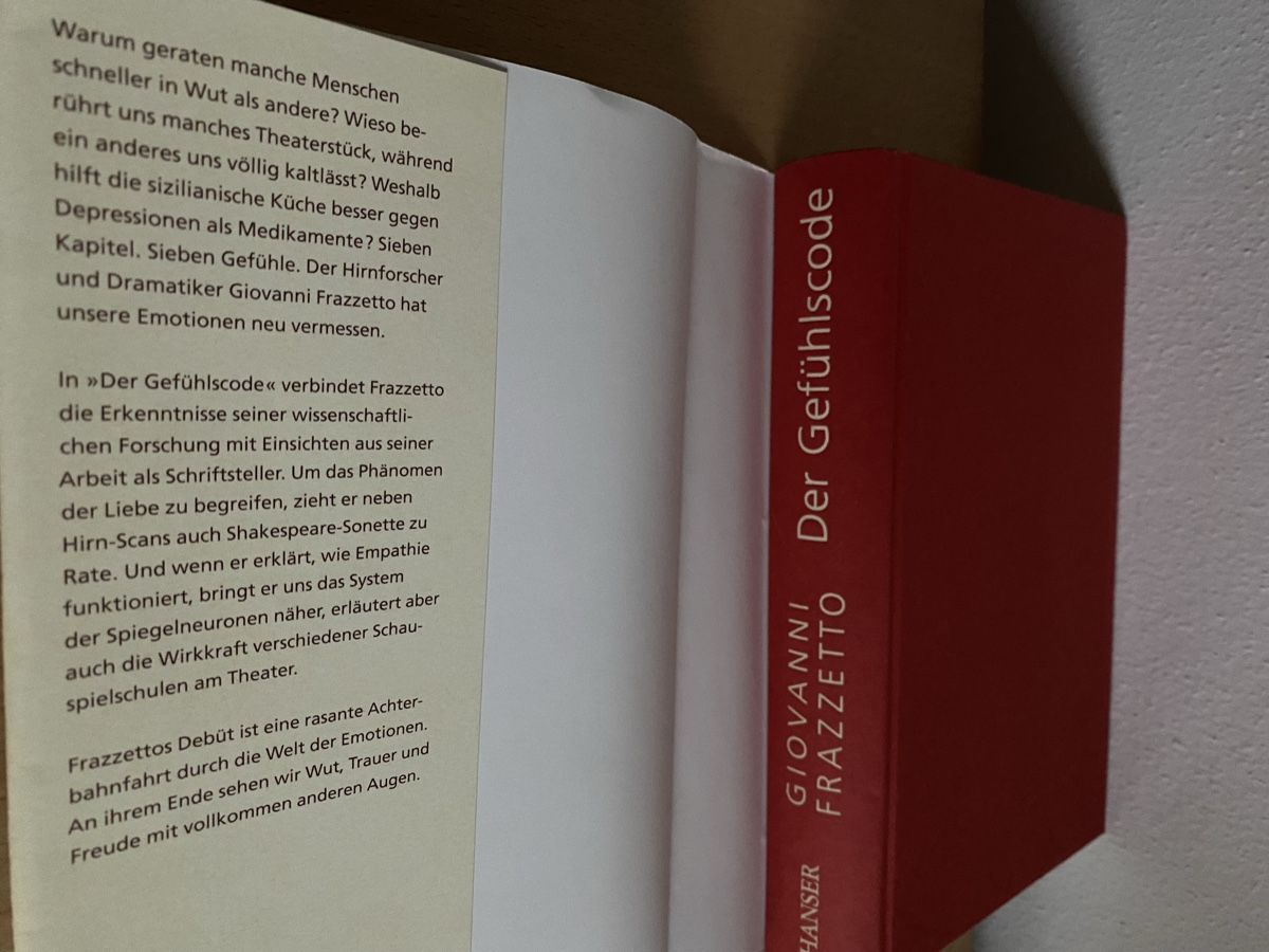 Bücher: Der Gefühlscode - Giovanni Frazzetto – Gebraucht aus Schwarzenburg von Michellu 4