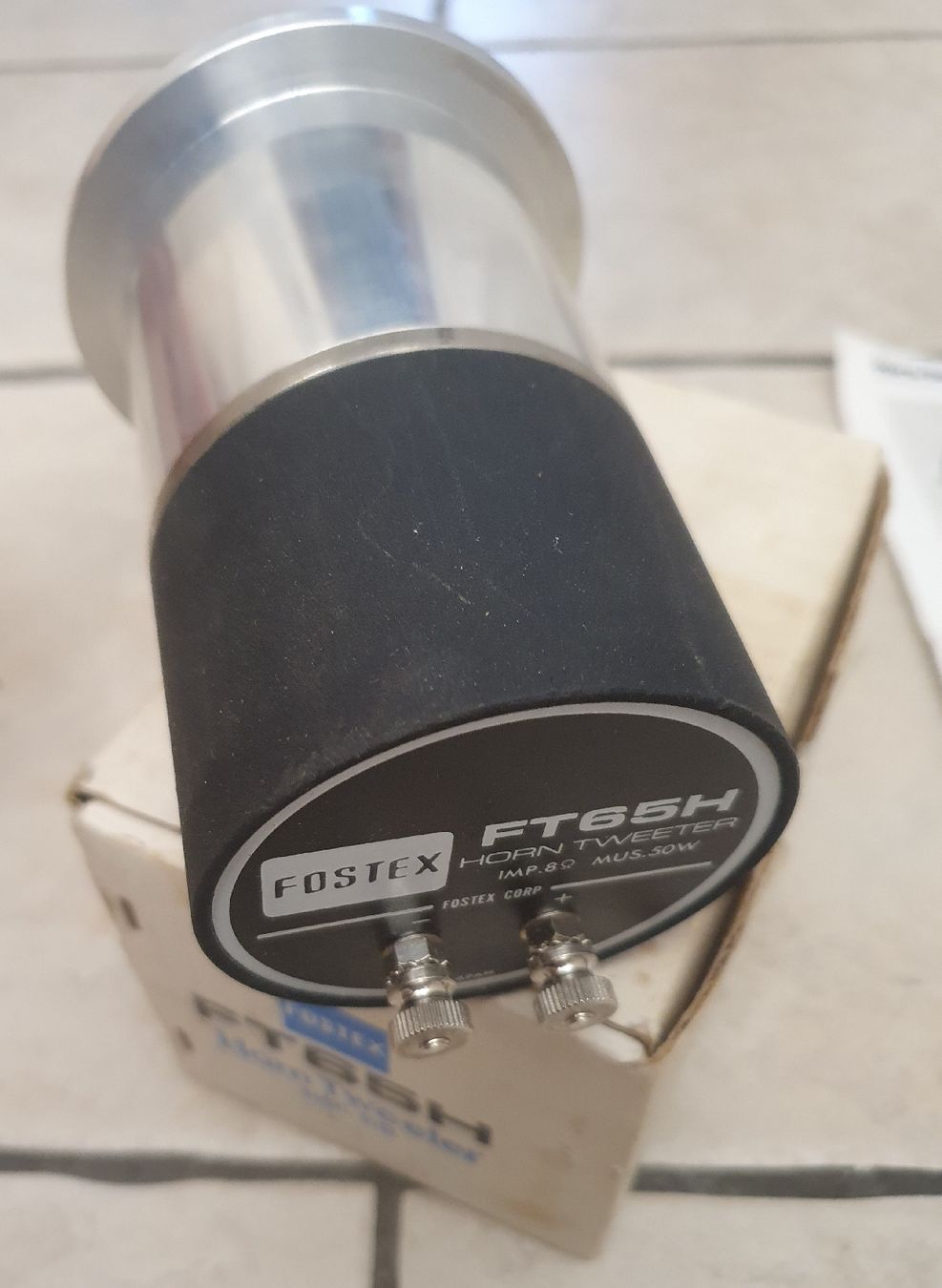 Fostex Casse acustiche: FOSTEX FT65H Hornhochtöner – Nuovo (secondo la descrizione) da Pfäffikon ZH venduto da edwinstarr1 1