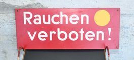 handbemaltes VINTAGE Holzschild RAUCHEN VERBOTEN L 49.5cm B