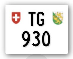 Nummernschild TG 930