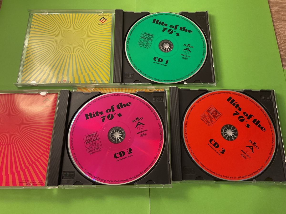 CD: Hits der 70er - Die grössten Disco-Klassiker, 3CDs – Usato da Steinach venduto da Quarkie 2