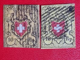 LOT: 2 x Rayon II - diverse Typen Jahr 1851 mind. Kat. 400.-