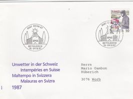 Unwetter in der Schweiz FDC