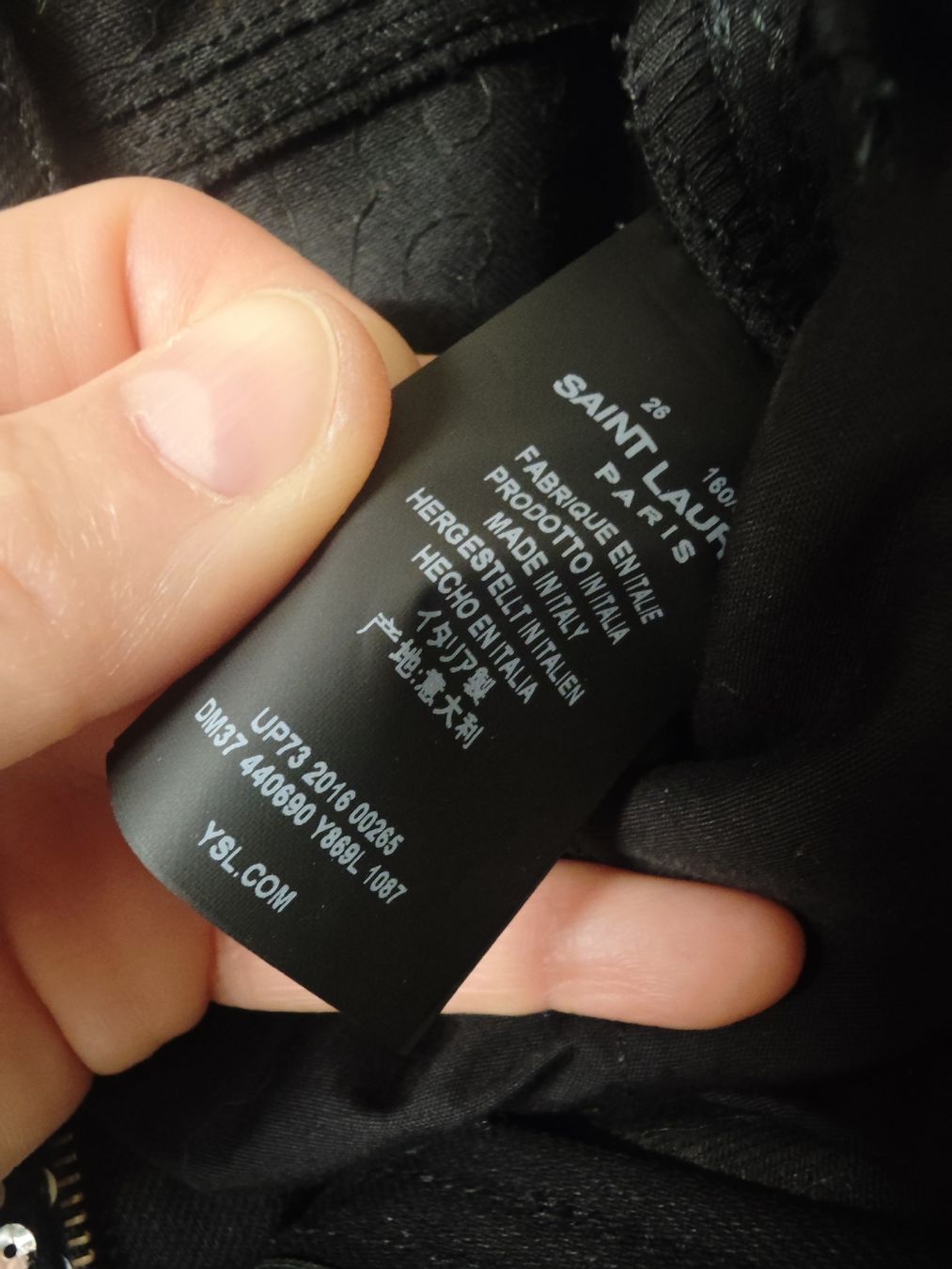 Saint Laurent Jeans: SAINT LAURENT Pailetten Jeans – Neu (gemäss Beschreibung) aus Erlenbach ZH von nlh 2