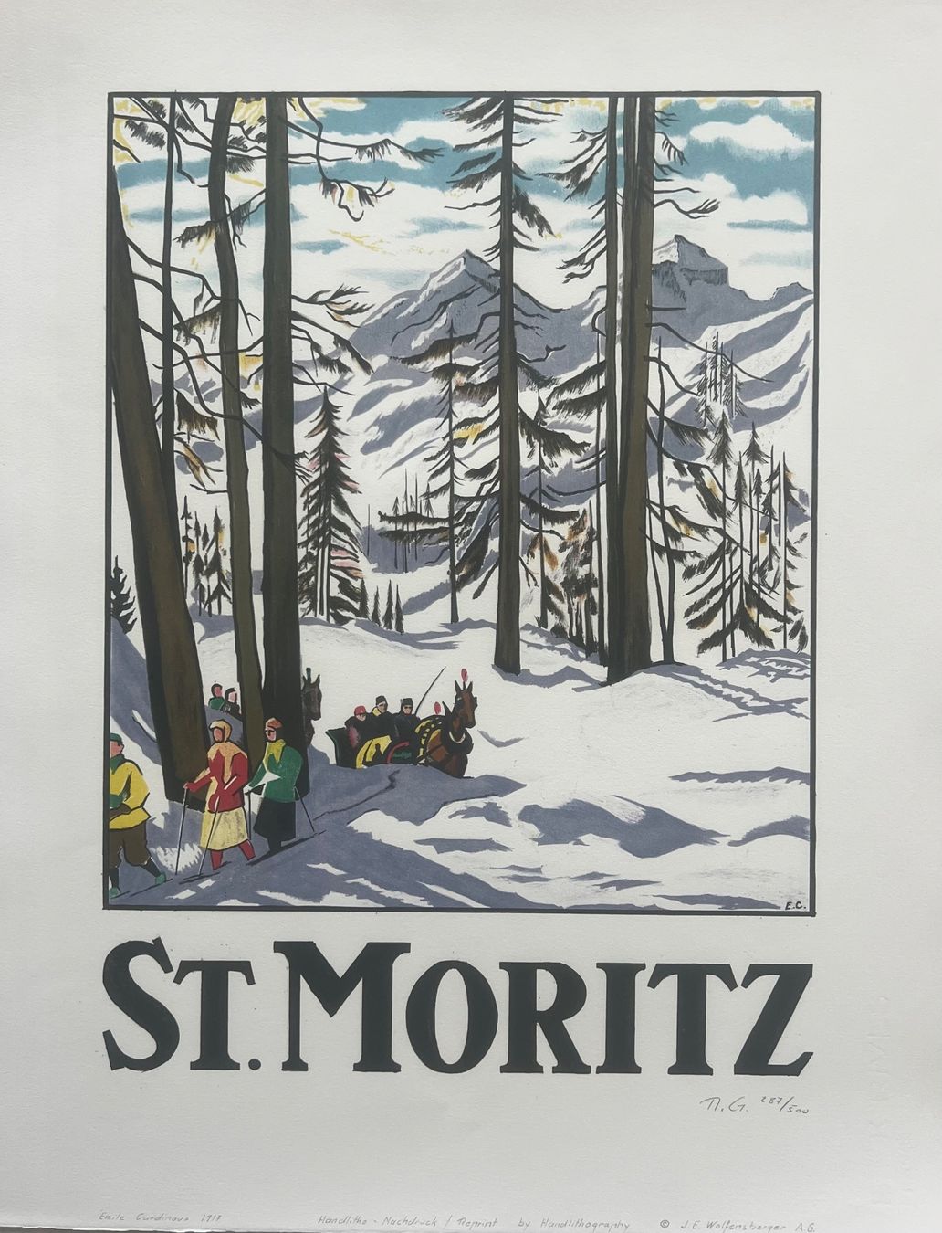 Grafica & Litografie: Emil Cardinaux, Handlithografie, nummeriert – Usato da Rain venduto da Pic-Ass