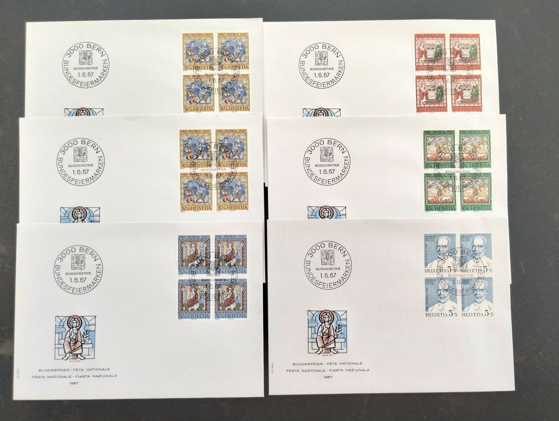 Tutti i francobolli: Ersttagsstempel 01.06.1967 – Nuovo (secondo la descrizione) da Spiez venduto da cemikaphi