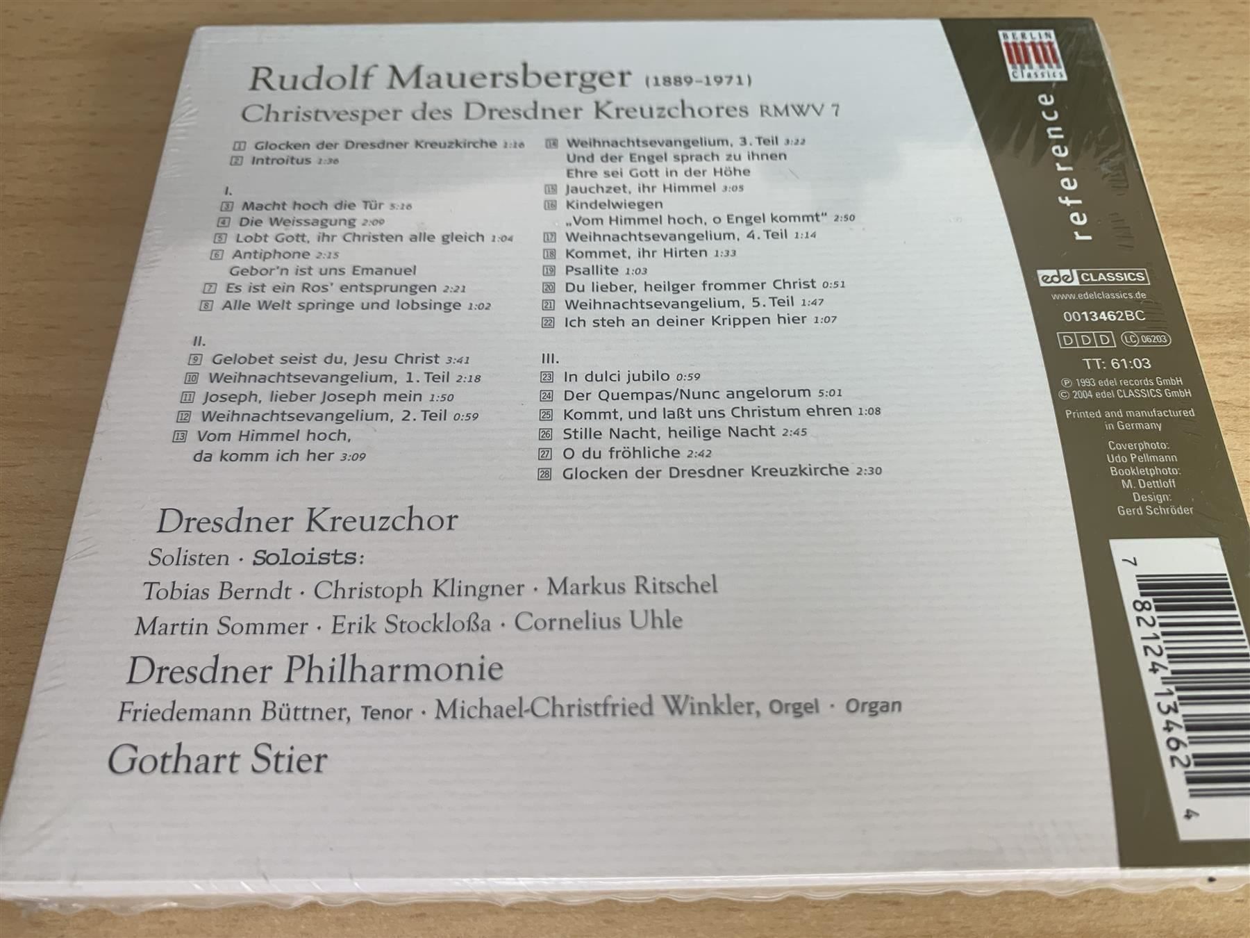 CDs: Christvesper Des Dresdner Kreuzchores – Gebraucht aus Rikon im Tösstal von Alpenmutz 1