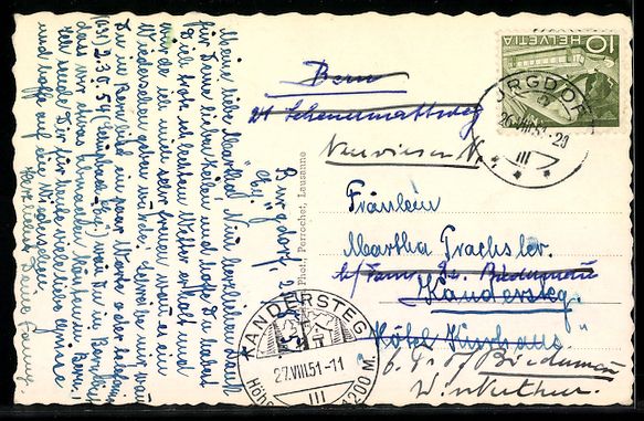 Ansichtskarten: AK Burgdorf, Schloss, 1951 – Gebraucht aus Berlin von bartko-reher 1