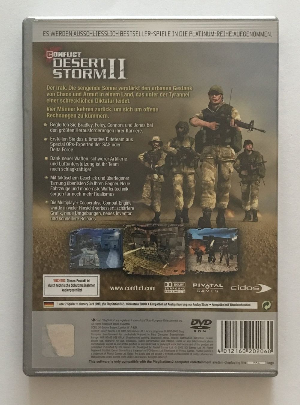 Giochi: PS2 - Conflict: Desert Storm II: Back to Baghdad – Usato da Allschwil venduto da Bullach 2