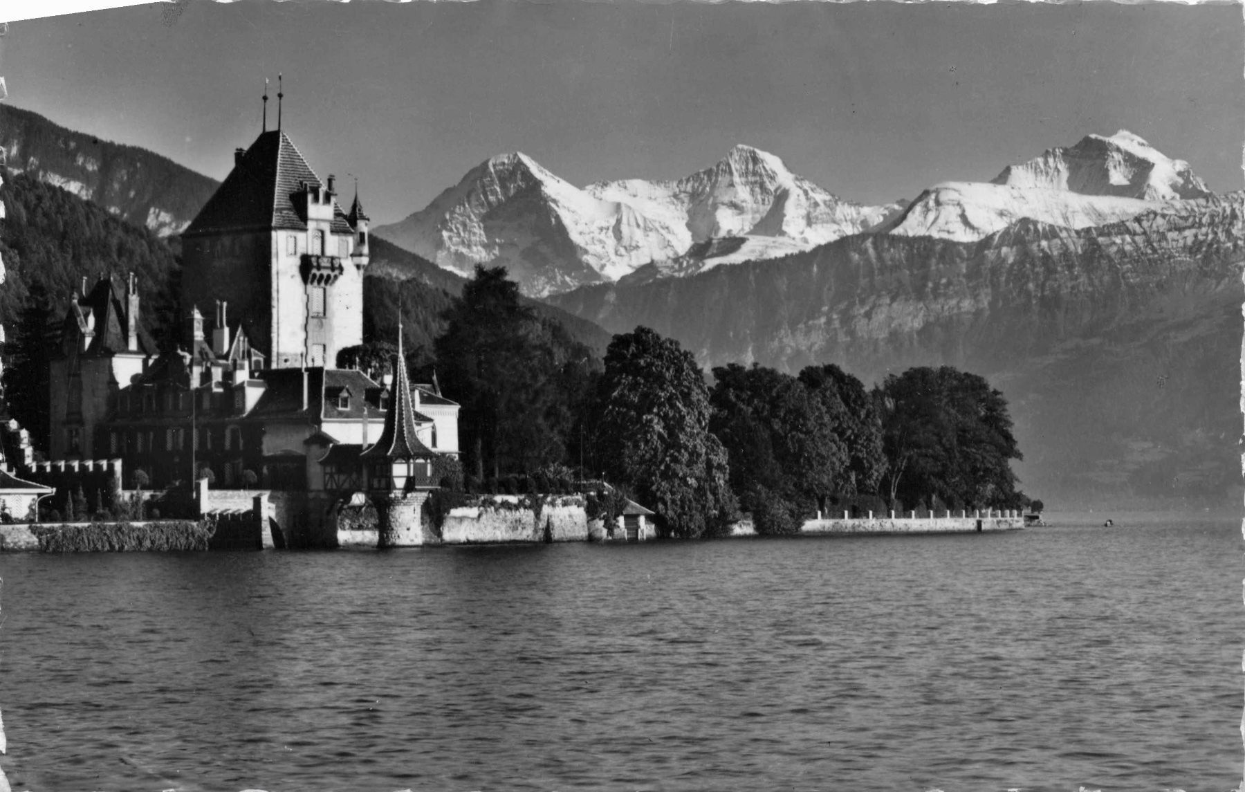 Ansichtskarten: Oberhofen Thunersee – Gebraucht aus Biasca von Blenio71