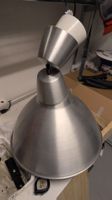 Lampe suspension aluminium abat-jour métal 40cm