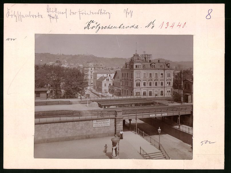 Fotografie & Manifesti: Fotografie Kötzschenbroda, Eisenbahnbr – Usato da Berlin venduto da bartko-reher