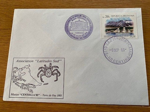 Tutti i francobolli: Timbres-poste Argentine 1985 Ushuaia – Usato da Delémont venduto da Trimbolo