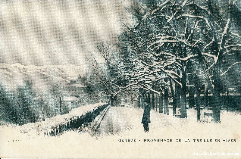 Ansichtskarten: Genève - Promenade de la Treille + c1900 – Gebraucht aus Emmenbrücke von teestube