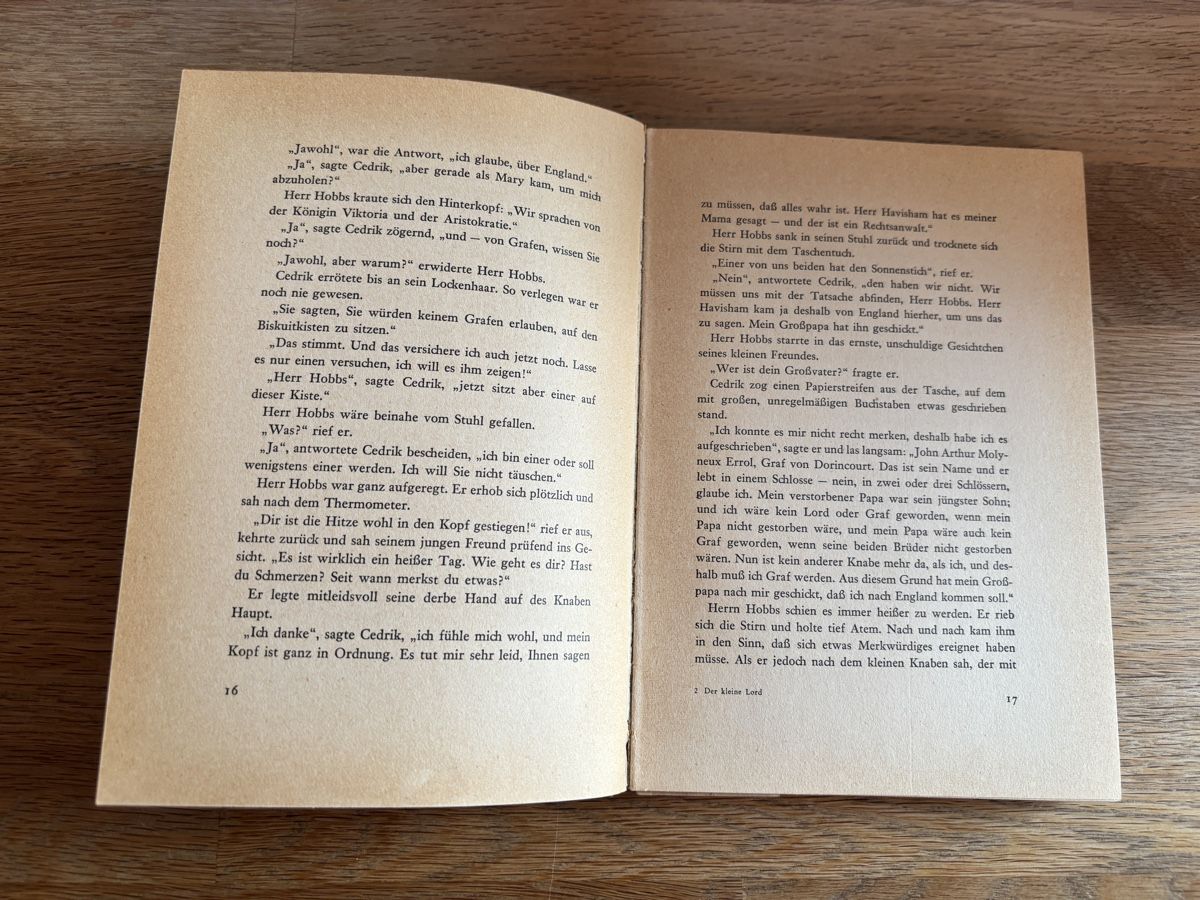 Bücher: "Der kleine Lord" Kinderbuch 1956 – Gebraucht aus Gebenstorf von pas_9p6b 1