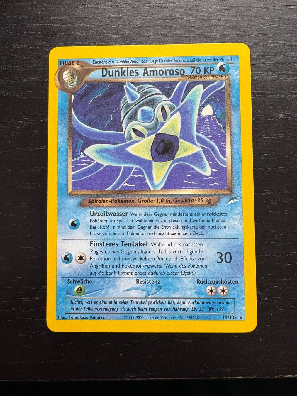 Pokémon Carte collezionabili: Pokemon Dunkles Amoroso 19/105 – Nuovo (secondo la descrizione) da Uhwiesen venduto da sepp357