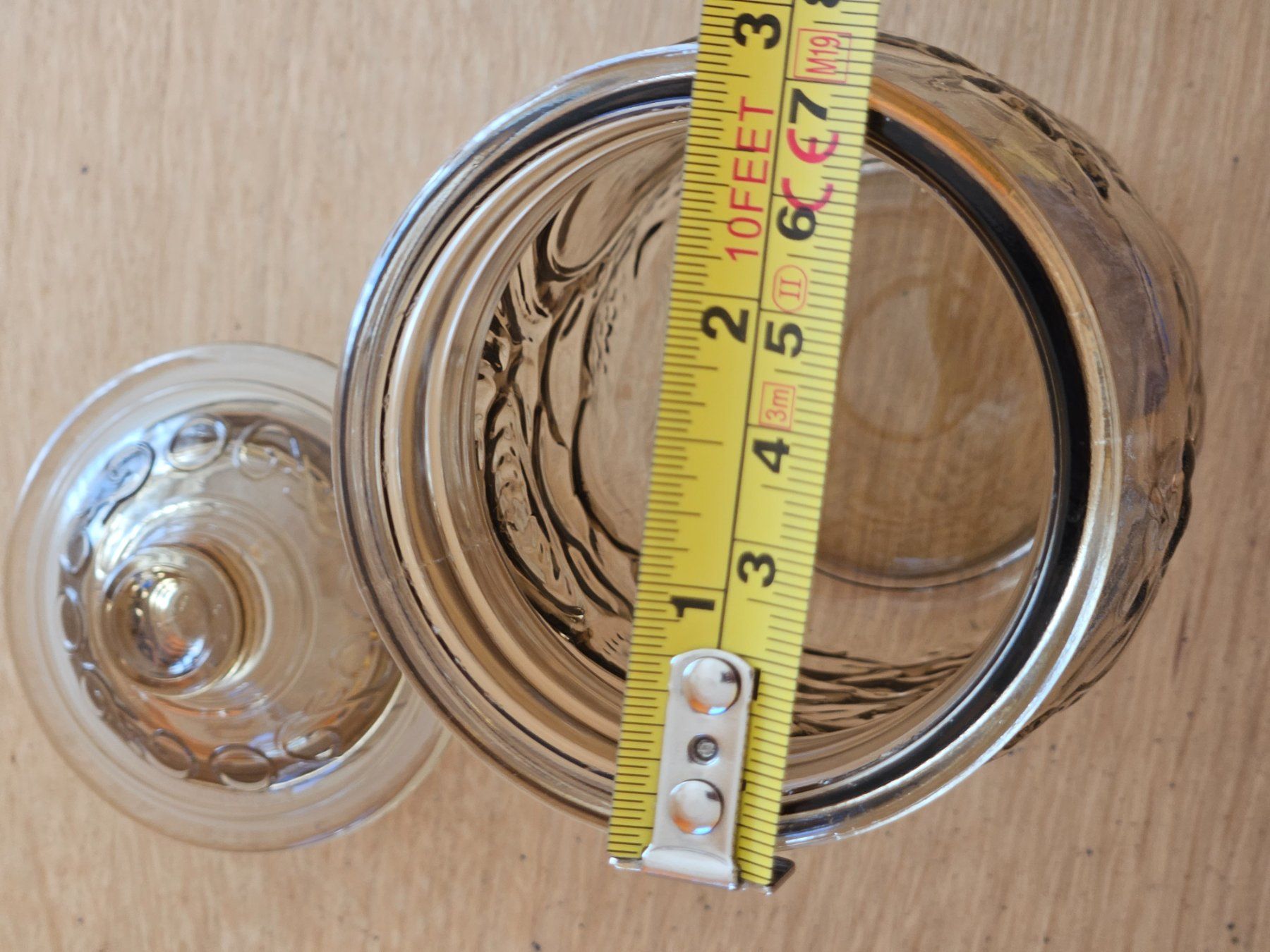 Behälter & Ähnliches: Ein gemustertes  Vorratsglas mit Deckel – Gebraucht aus Boswil von Pjatla 2
