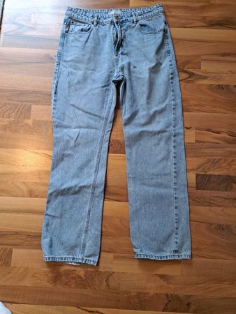 Jeans hellblau Grösse 42 Damen Straight Fit