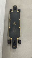 Longboard Oxelo schwarz gelb