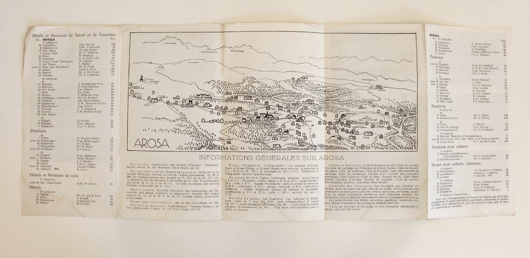 Documenti: PROSPEKT "AROSA" BROCHURE (franz.), ca. 1930 – Usato da St. Gallen venduto da modernetc 2