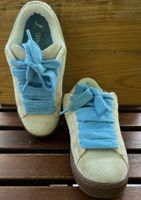 Puma Suede XL Sneaker – Beige / Hellblau – Gr. 38