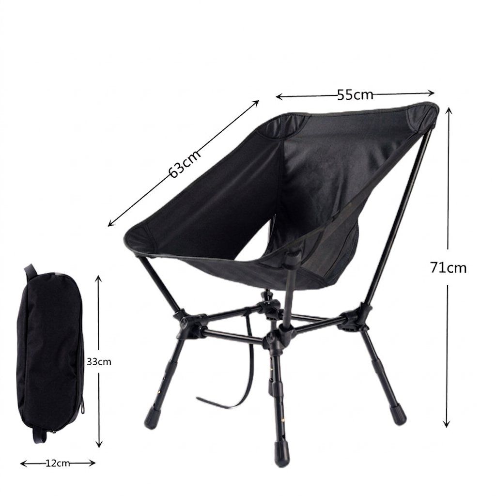 Stühle: Chaise camping confortable pliante portable facile à ranger – Neu und originalverpackt aus Morges von All4nature 4