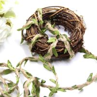 2 m Bastelschnur mit Blättern Deko Basteln Boho Frühling